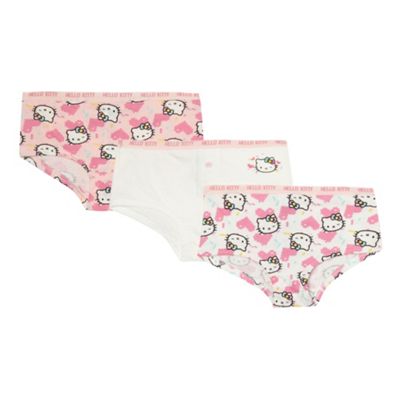 Hello Kitty Pack of three girl's pink 'Hello Kitty' shorts